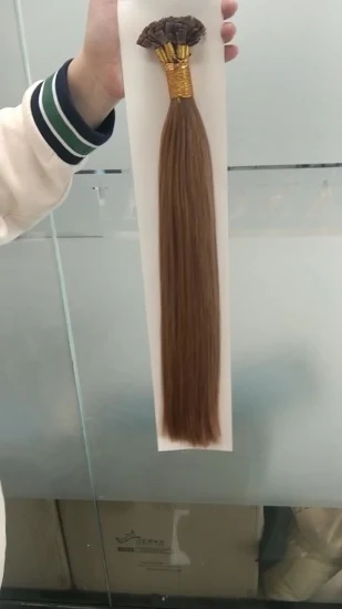 Extension de cheveux à pointe plate en kératine d'italie, qualité 10A, 100% cheveux humains