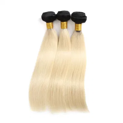 Cheveux vierges brésiliens Ombre cheveux armure faisceaux de cheveux humains 1b/613 couleur Remy cheveux armure trame de cheveux blonds