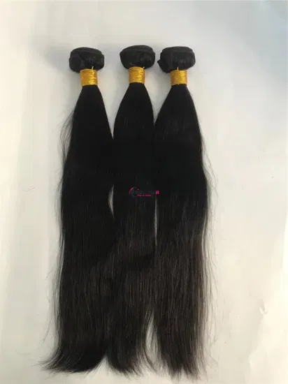 Trame de cheveux alignés avec cuticules brésiliennes brutes de haute qualité en gros